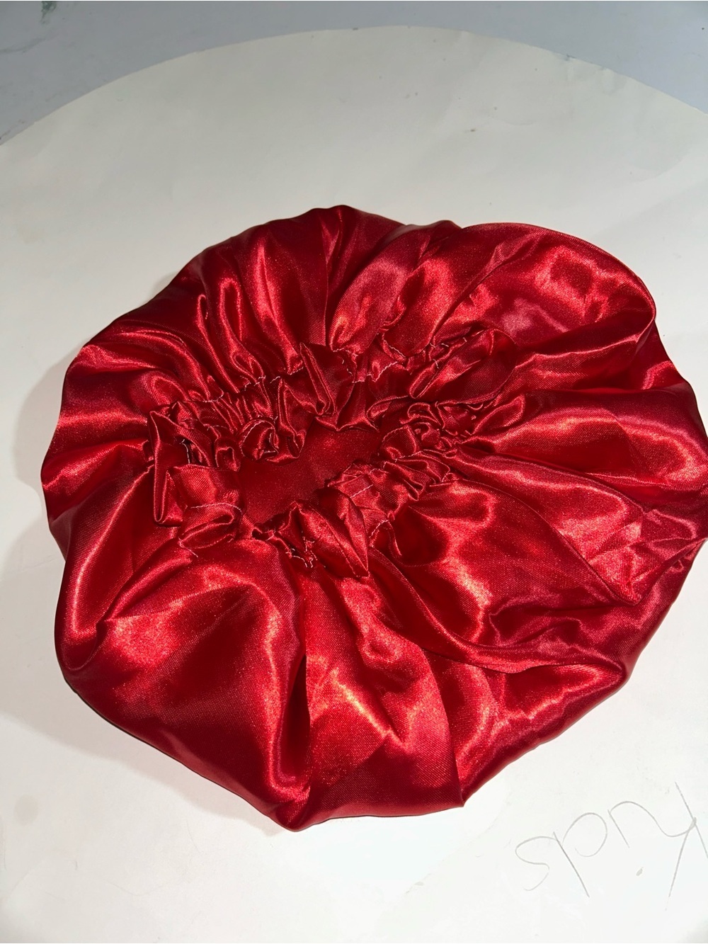 Satin Sleep Bonnet in Red - Smooth Protective Hair Cap